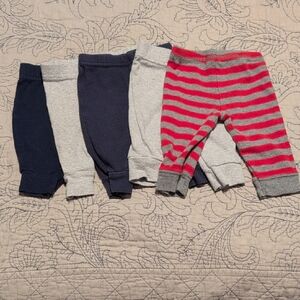 Carter's Baby Pants Set in Navy, Gray, and Red